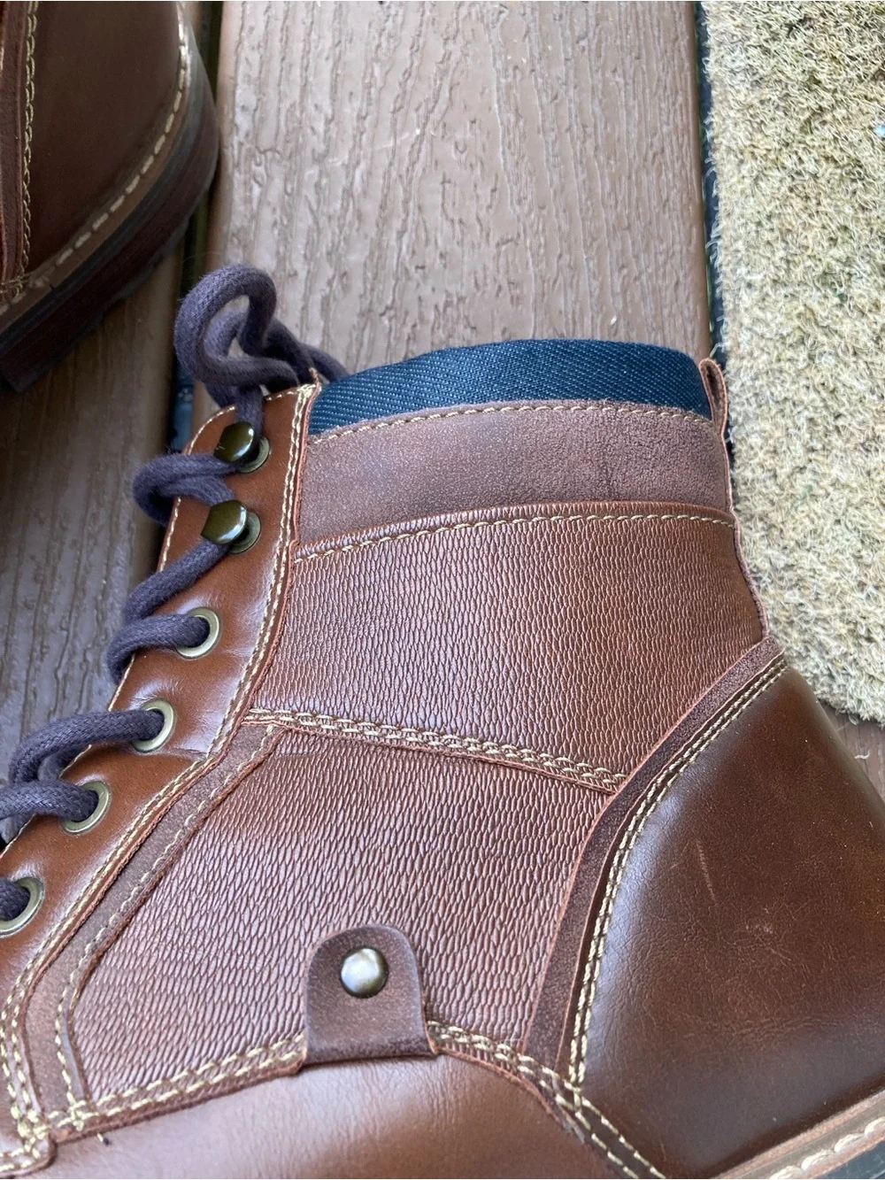 Sonoma Goods For Life Size 12M Graham brown lace up ankle boots